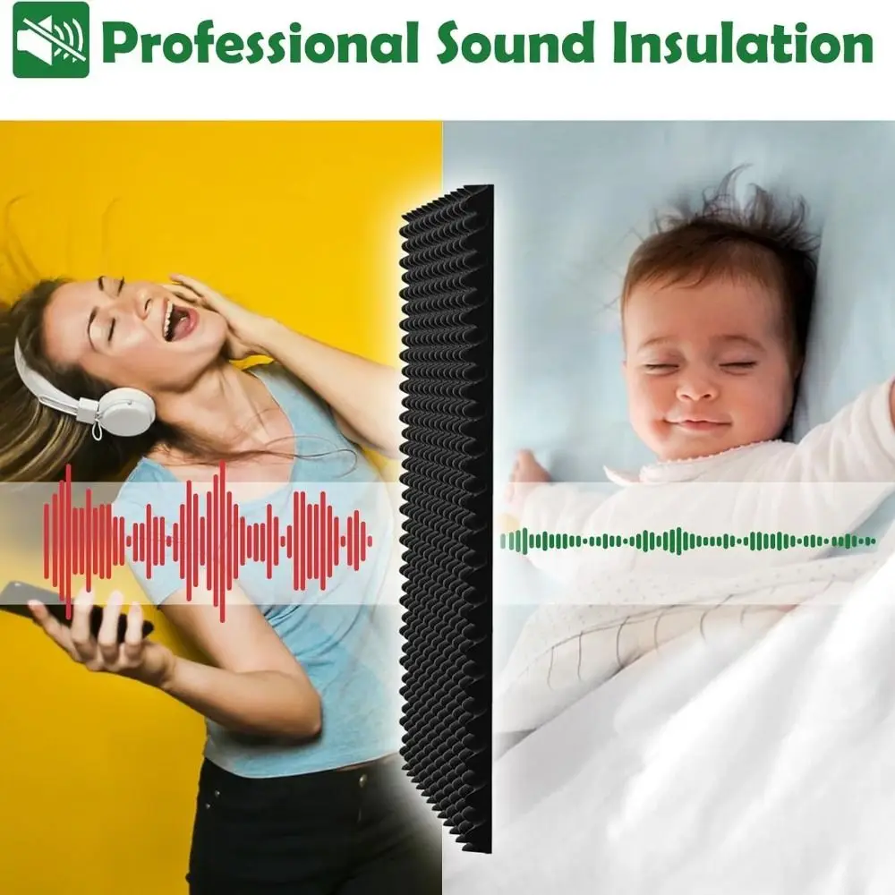Self-Adhesive Soundproof Foam Panels High-Performance Eggcrate Design Eggcrate Acoustic Panels Soundproofing Foam
Self-Adhesive Soundproof Foam Panels High-Performance Eggcrate Design Eggcrate Acoustic Panels Soundproofing Foam