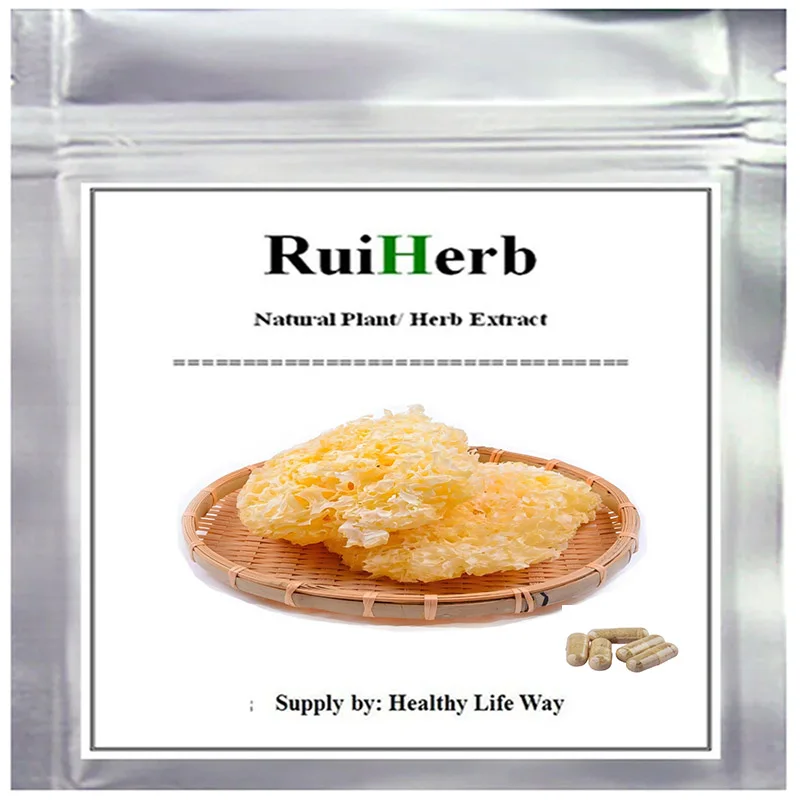 Natural White Snow Mushroom Extract Tremella 50% Polysaccharide Extract Powder Capsule
Natural White Snow Mushroom Extract Tremella 50% Polysaccharide Extract Powder Capsule