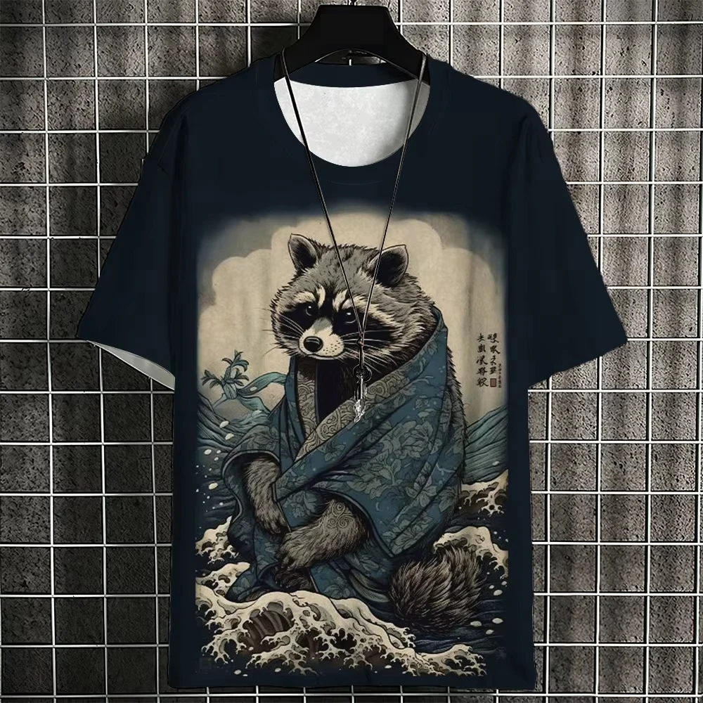 Vintage Men's Short Sleeve T Shirt Animal Print Short Sleeve T Shirt Ukiyo-E Print Large Men's T Shirt Summer Breathable Tops
Vintage Men's Short Sleeve T Shirt Animal Print Short Sleeve T Shirt Ukiyo-E Print Large Men's T Shirt Summer Breathable Tops
