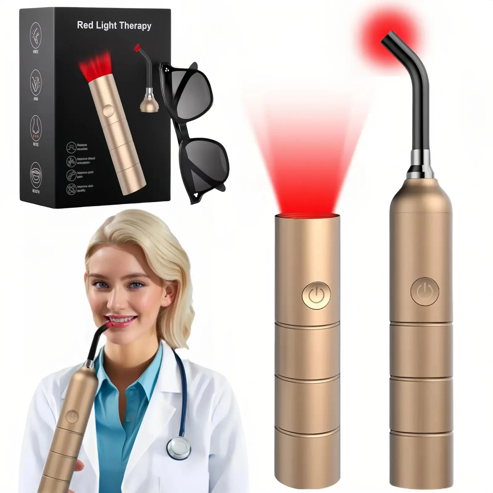 Portable Red Light Therapy Device for Joints & Muscles Pain Relief near Infrared 810nm 850nm 940nm Wavelengths
Portable Red Light Therapy Device for Joints & Muscles Pain Relief near Infrared 810nm 850nm 940nm Wavelengths