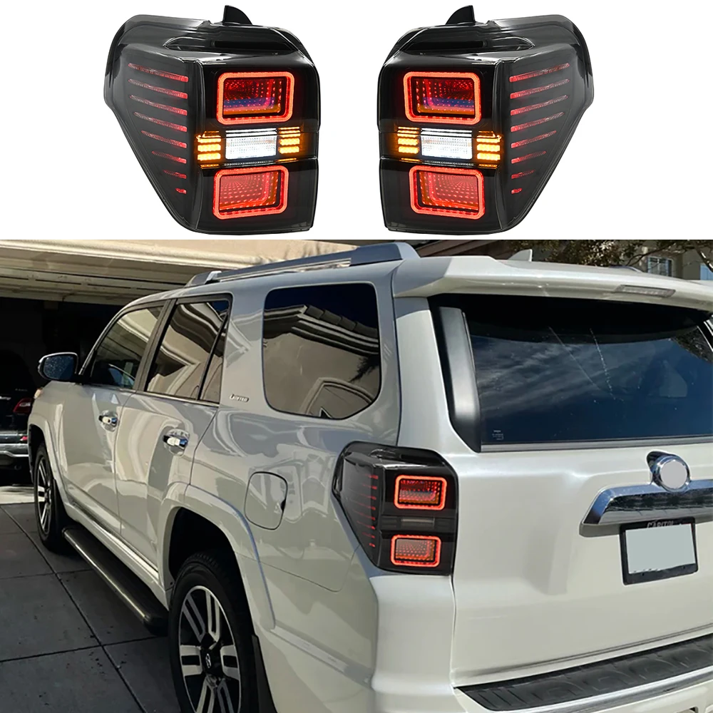 Автомобильный светодиодный задний фонарь в сборе, задний фонарь для Toyota 4Runner 2010-2021, комплект кузова, модернизация, обновление, автомобильные внешние аксессуары
Автомобильный светодиодный задний фонарь в сборе, задний фонарь для Toyota 4Runner 2010-2021, комплект кузова, модернизация, обновление, автомобильные внешние аксессуары