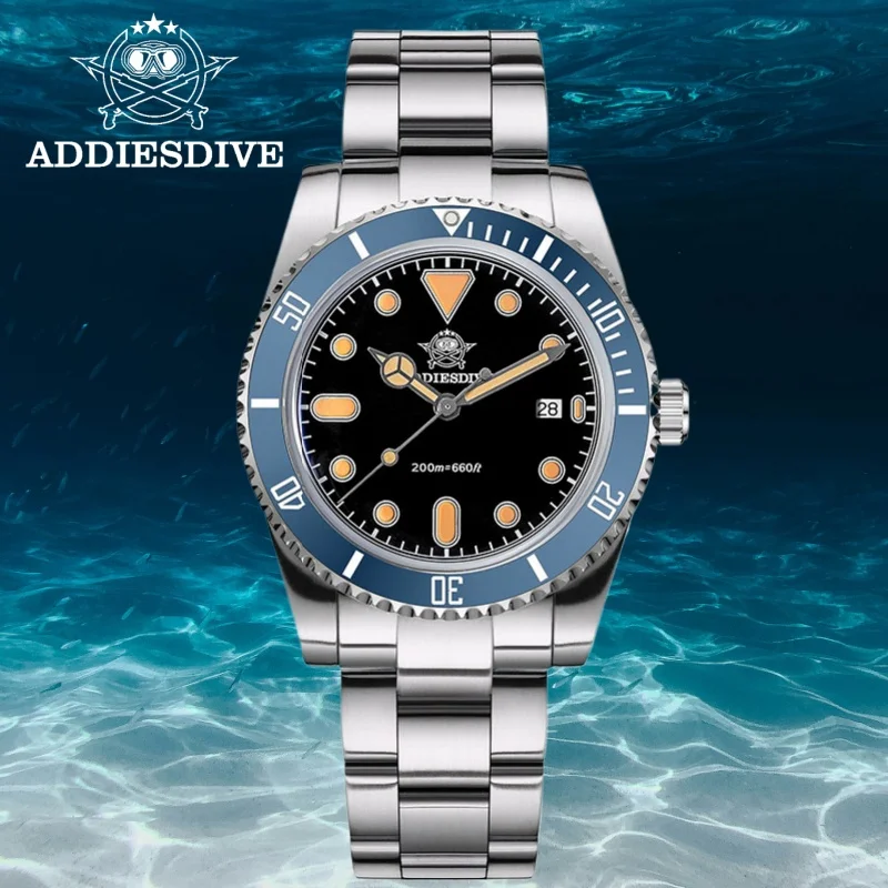 ADDIESDIVE Men Quartz Watch Reloj Display Calendar 316L Stainless Steel BGW9 Blue Luminous 20Bar Waterproof AD2501 Watch 39mm
ADDIESDIVE Men Quartz Watch Reloj Display Calendar 316L Stainless Steel BGW9 Blue Luminous 20Bar Waterproof AD2501 Watch 39mm