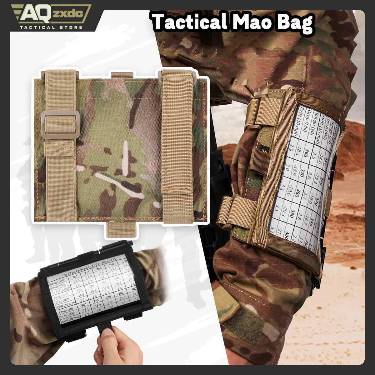 Tactical Armband Storage Kit QB Wrist Map Holder Arm Bag Dobby Card Holder for Surveillance, Rescue, Shooting, Field Measurement
Tactical Armband Storage Kit QB Wrist Map Holder Arm Bag Dobby Card Holder for Surveillance, Rescue, Shooting, Field Measurement