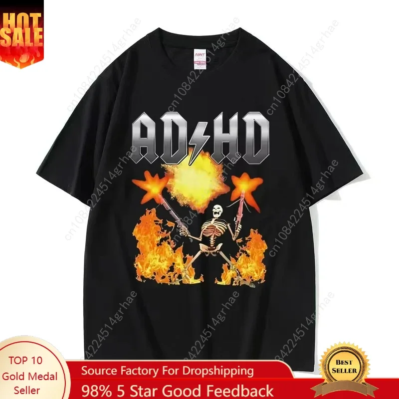 ADHD Awareness T Shirt Audhd Funny Overstimulated Meme Short Sleeve TShirts Men Women Fashion Hot Sale Cotton T-shirt Streetwear
ADHD Awareness T Shirt Audhd Funny Overstimulated Meme Short Sleeve TShirts Men Women Fashion Hot Sale Cotton T-shirt Streetwear