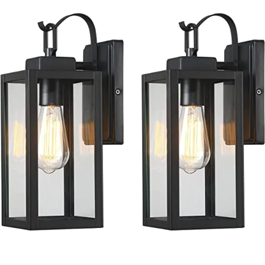 Outdoor Wall Lights, Matte Black Exterior Light Fixture with Clear Glass Shade, Waterproof Front Porch Lightg, Modern Sconce La
Outdoor Wall Lights, Matte Black Exterior Light Fixture with Clear Glass Shade, Waterproof Front Porch Lightg, Modern Sconce La