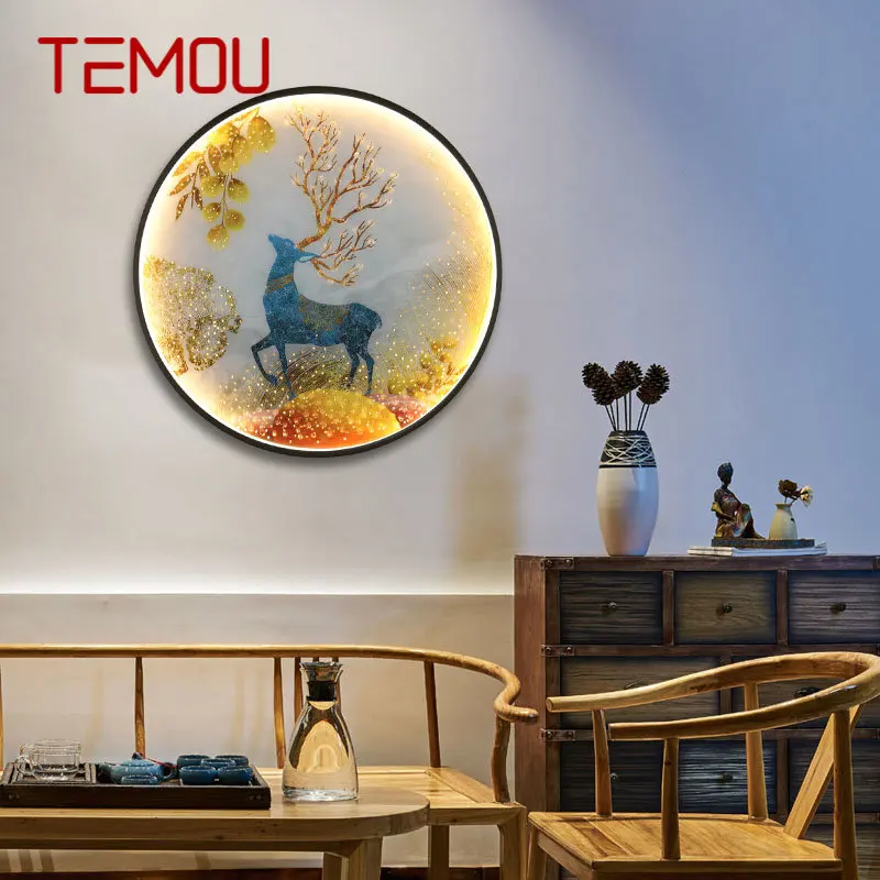 TEMOU LED Wall Lights Modern Sika Deer Figure Sconces Round Lamp Creative For Home Teahouse
TEMOU LED Wall Lights Modern Sika Deer Figure Sconces Round Lamp Creative For Home Teahouse