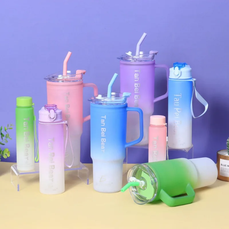 Large Capacity Sports Water Bottle Leak Proof Plastic Cup Drinking Outdoor Travel Portable Gym Fitness Jugs 3 Piece Kettle 40oz
Large Capacity Sports Water Bottle Leak Proof Plastic Cup Drinking Outdoor Travel Portable Gym Fitness Jugs 3 Piece Kettle 40oz