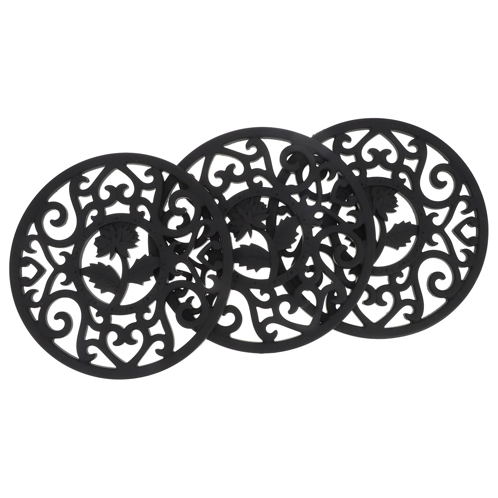 3 Pcs Round Scald Preventing Met Silicone Place Mat Mats for Table Heat Insulation Pot Holder Hollow Placemats Medium
3 Pcs Round Scald Preventing Met Silicone Place Mat Mats for Table Heat Insulation Pot Holder Hollow Placemats Medium