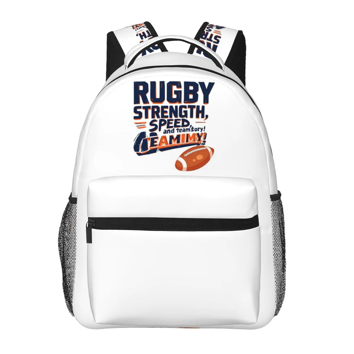 Rugby Strength And Teamwork Backpack Hot Sale Daypack Large Capacity Boys Girls BookBag School Bag Shoulder Bags for Men Women
Rugby Strength And Teamwork Backpack Hot Sale Daypack Large Capacity Boys Girls BookBag School Bag Shoulder Bags for Men Women