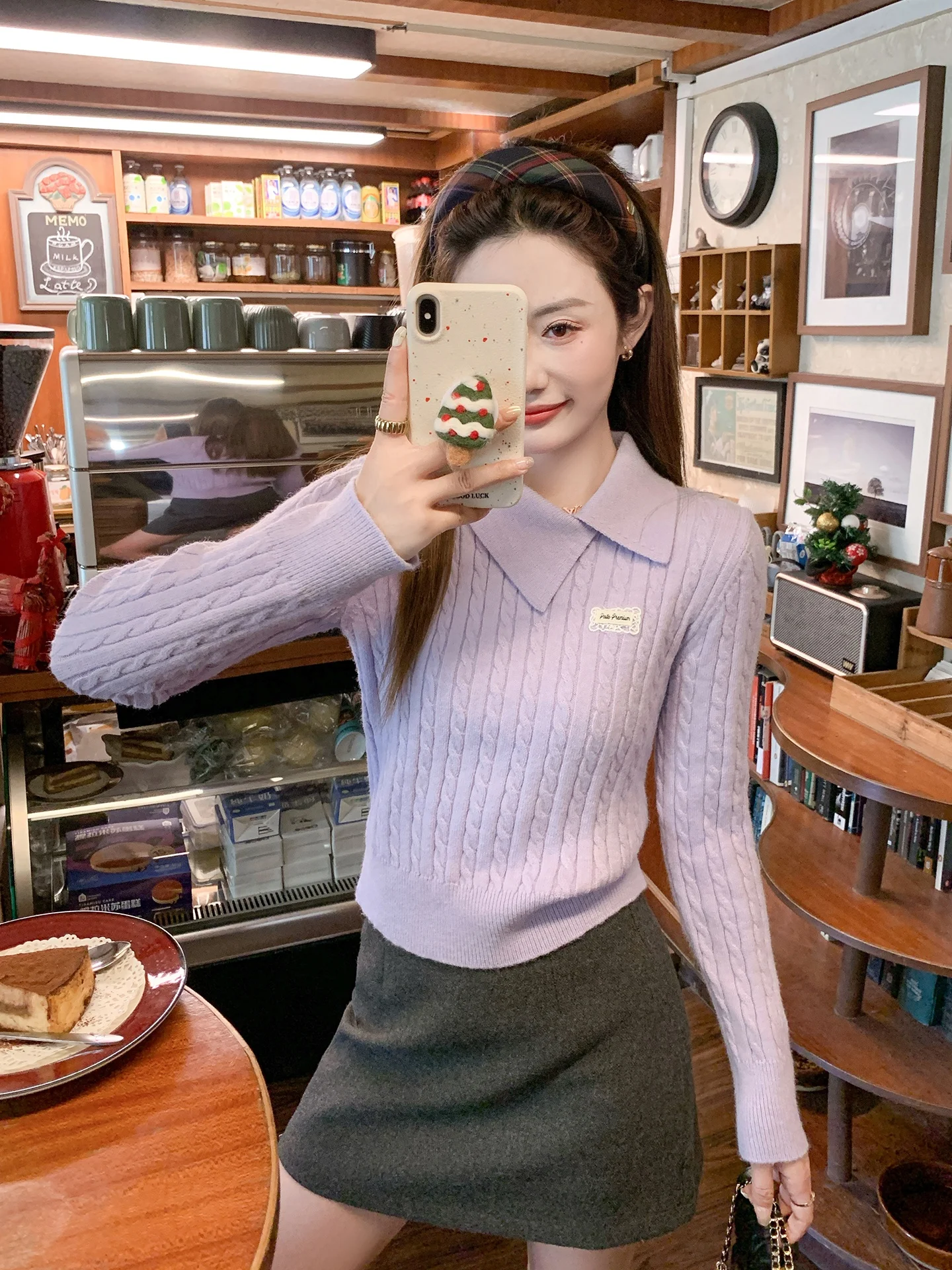 Zeng Xiao Salt Korean Sle ort Knitted Sweater Women's Slim Fit Base Layer Winter Top Purple Collar Warm Daily Wear
Zeng Xiao Salt Korean Sle ort Knitted Sweater Women's Slim Fit Base Layer Winter Top Purple Collar Warm Daily Wear