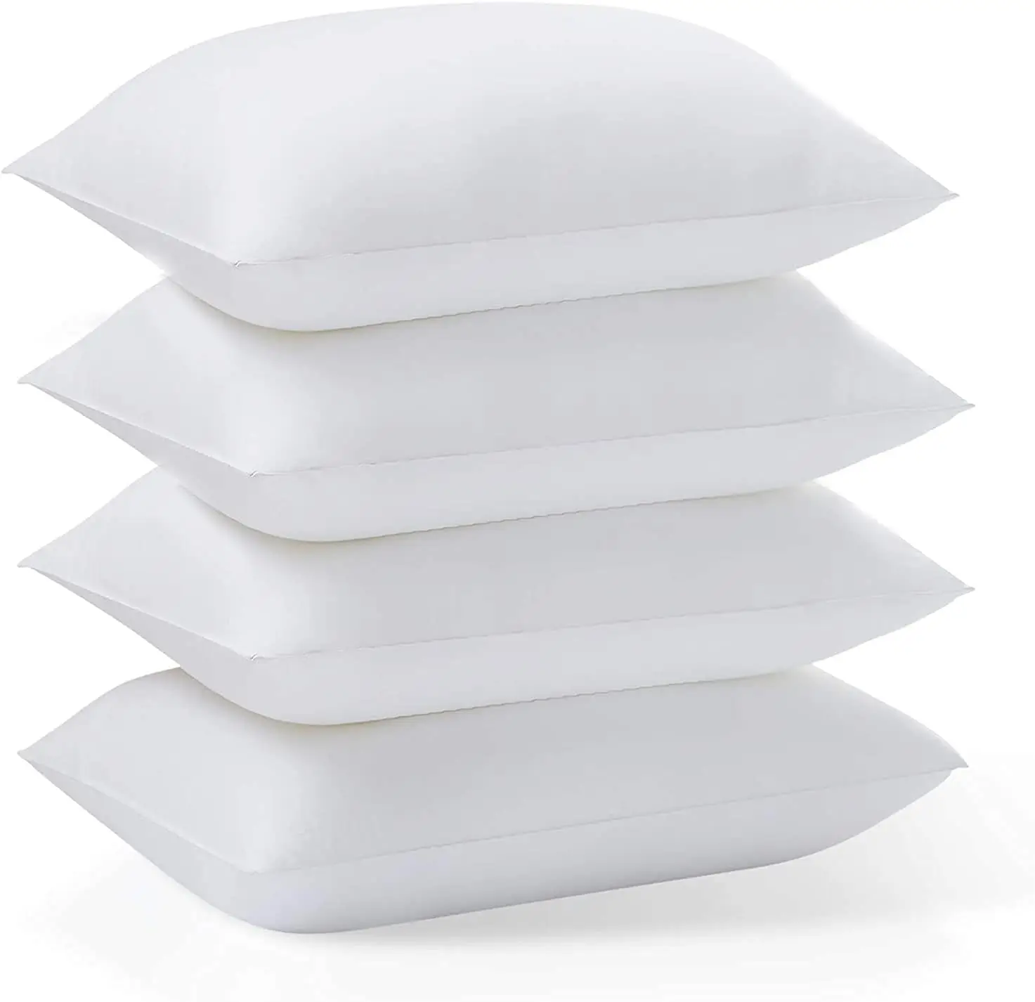 Комплект из 4 белых базовых подушек Queen Size, мягкие подушки для комфортного сна
Комплект из 4 белых базовых подушек Queen Size, мягкие подушки для комфортного сна