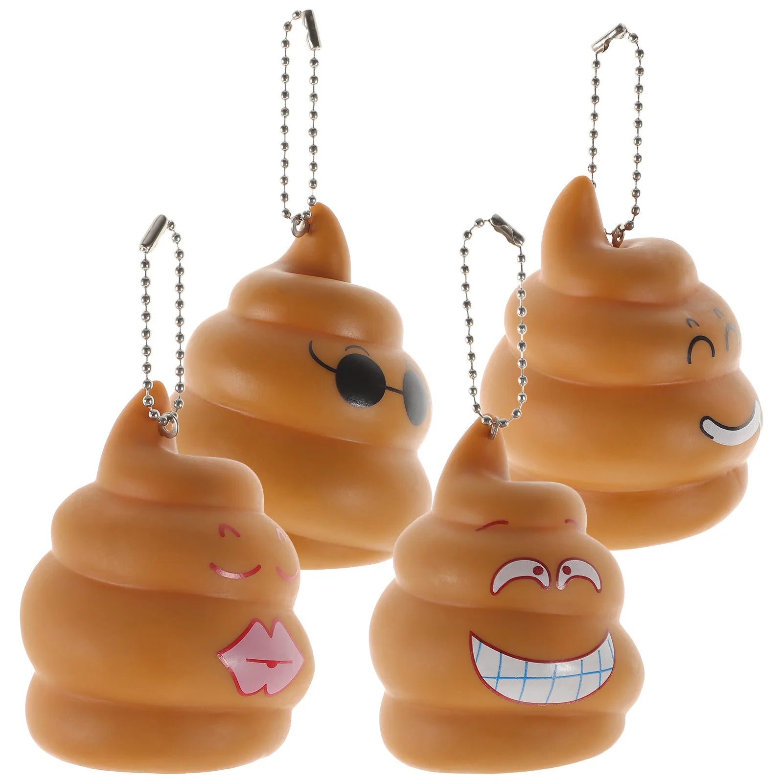 4Pcs Poop Keychain Pendant Creative Hanging Ornaments Funny Decompression Bag Backpack Key Ring Decor Prank Gift Accessories
4Pcs Poop Keychain Pendant Creative Hanging Ornaments Funny Decompression Bag Backpack Key Ring Decor Prank Gift Accessories