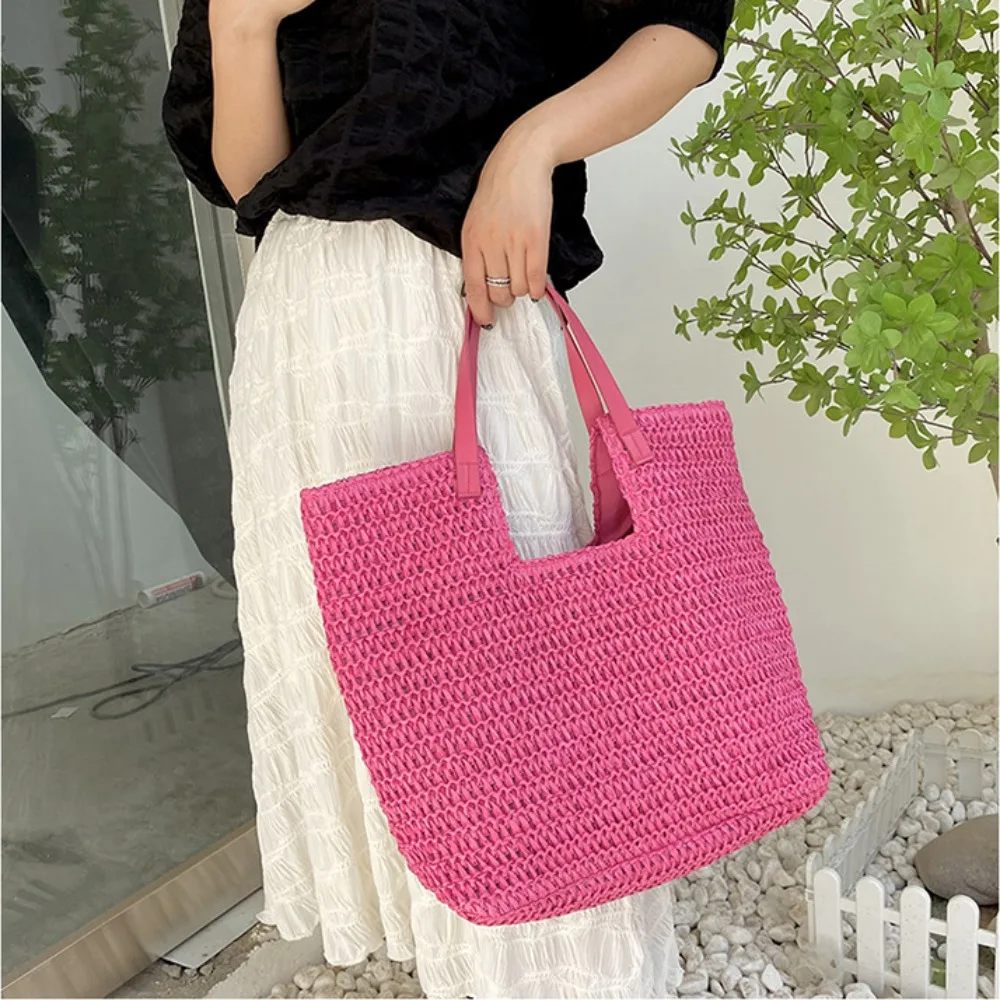 Casual Large Capacity Beach Straw Bag Simple Summer Woven Tote Bag Handbag Commute Laptop Bag Unisex
Casual Large Capacity Beach Straw Bag Simple Summer Woven Tote Bag Handbag Commute Laptop Bag Unisex