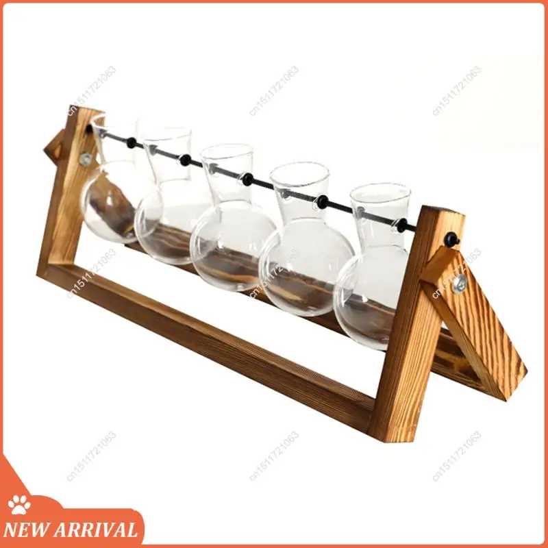 Emption!Plant Terrarium With Wooden Stand, Wall Mounted Glass Flower Pot Tabletop Propagation Station For Home Garden Decoration
Emption!Plant Terrarium With Wooden Stand, Wall Mounted Glass Flower Pot Tabletop Propagation Station For Home Garden Decoration