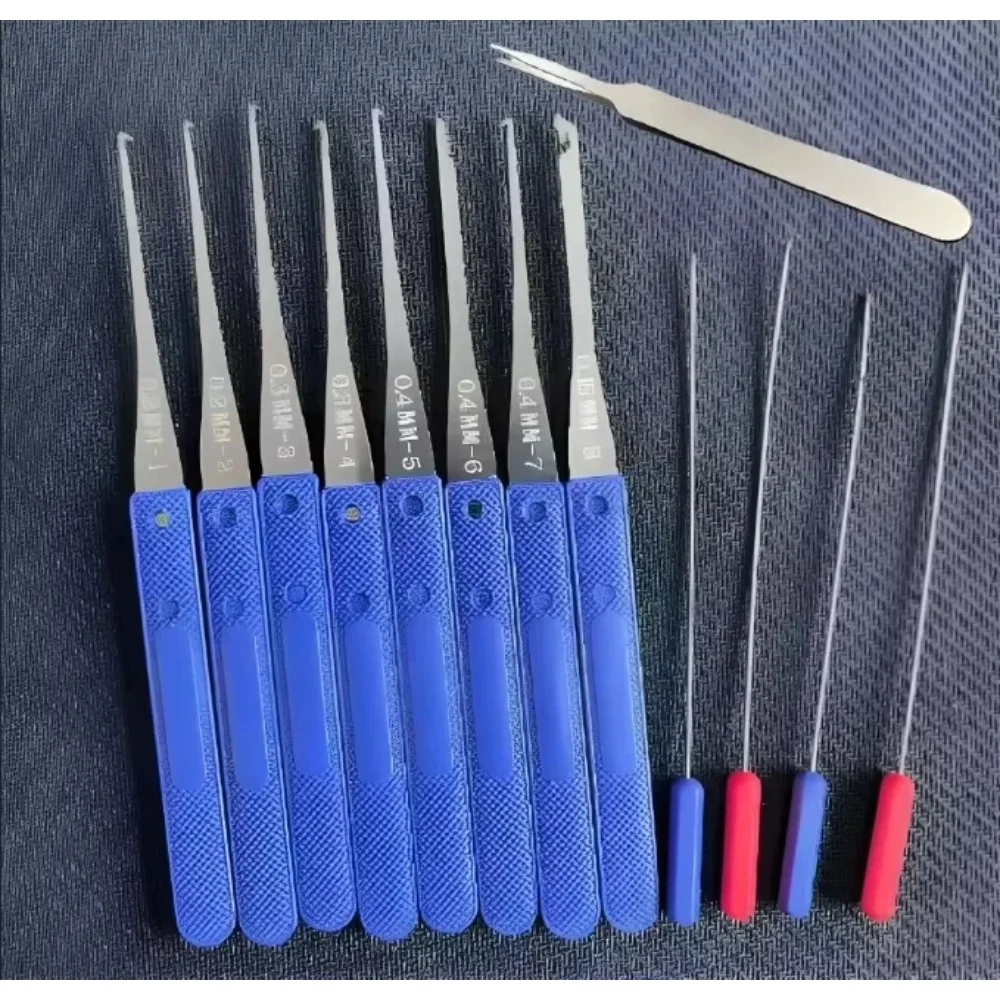 Professional Locksmith Tool Kit, Multi-purpose Lock Picks for Broken Key Removal, Padlock Combination & Door Lock Opening Repair
Professional Locksmith Tool Kit, Multi-purpose Lock Picks for Broken Key Removal, Padlock Combination & Door Lock Opening Repair