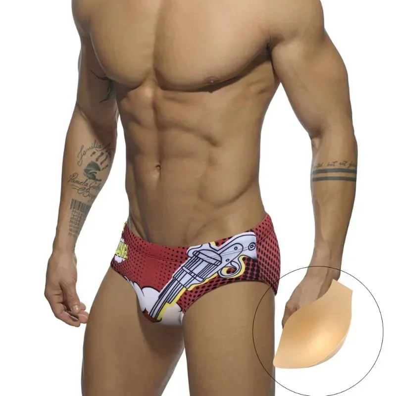 Summer Sexy Men Swimsuit Push-Up Swimwear Breathable Swimming Trunks Cartoons Beach Shorts Sports Surf Bathing Suit Men Swimwear
Summer Sexy Men Swimsuit Push-Up Swimwear Breathable Swimming Trunks Cartoons Beach Shorts Sports Surf Bathing Suit Men Swimwear