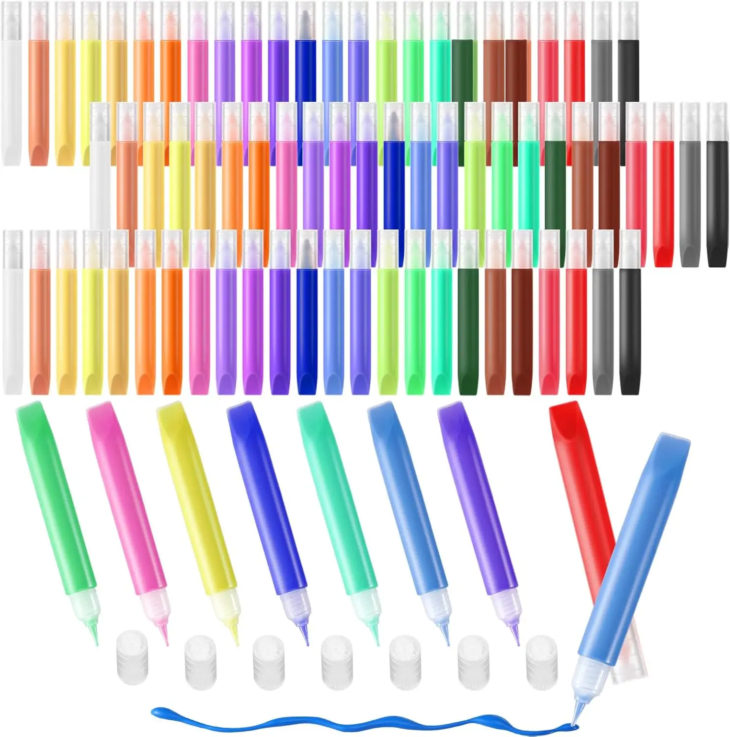 24 Pcs Suncatcher Paint Pens for Kids - Stained Glass Art Kit, Window Markers, Neon Crafts Set
24 Pcs Suncatcher Paint Pens for Kids - Stained Glass Art Kit, Window Markers, Neon Crafts Set