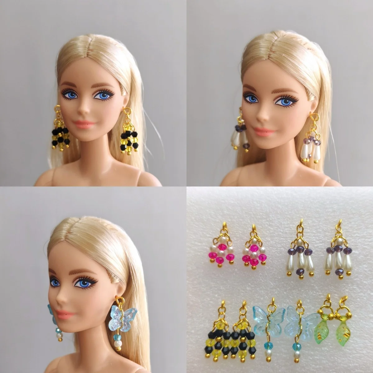 1/6 Doll Jewellery Parts 5 Pairs Set Luxury Tassel Pearl Earrings,Butterfly/Leaf Earrings For 30cm Babi Xianxian Supermodel Doll
1/6 Doll Jewellery Parts 5 Pairs Set Luxury Tassel Pearl Earrings,Butterfly/Leaf Earrings For 30cm Babi Xianxian Supermodel Doll
