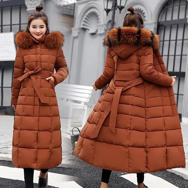Long Winter Jacket Womens Down Cotton Parkas Coat 2023 New Big Fur Collar Hooded Cotton-Padded Coat Casual Puffer Parkas Outwear
Long Winter Jacket Womens Down Cotton Parkas Coat 2023 New Big Fur Collar Hooded Cotton-Padded Coat Casual Puffer Parkas Outwear