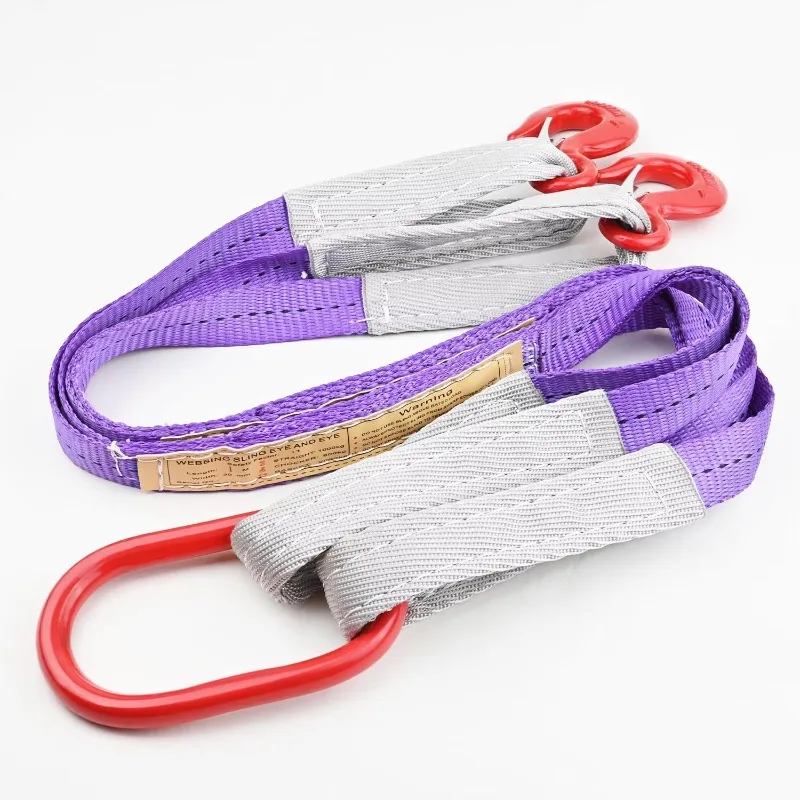 Professional Lifting Straps Polyester Slings Two Leg Rigging Set With Hooks 4400 Pounds Capacity Crane Hoist Hardware Tool
Professional Lifting Straps Polyester Slings Two Leg Rigging Set With Hooks 4400 Pounds Capacity Crane Hoist Hardware Tool