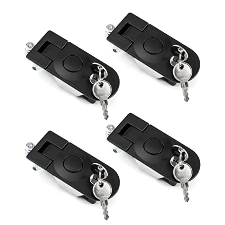 QWORK Adjustable Lever Compression Latch 13/16" Keyed Alike 4 Pack Flush Mount Lock for Cabinet, Tool Box and Enclosure
QWORK Adjustable Lever Compression Latch 13/16" Keyed Alike 4 Pack Flush Mount Lock for Cabinet, Tool Box and Enclosure