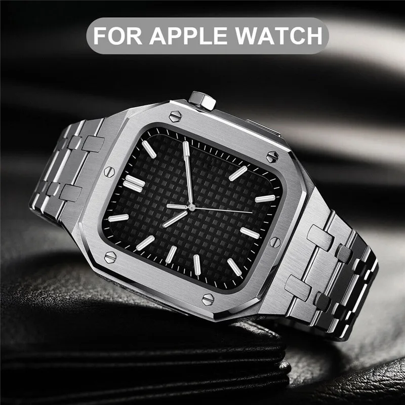 for Apple Watch Series 7 6 5 4 SE Luxury Premium Stainless Steel Protective Case Band Strap Cover iWatch 44mm 45mm
for Apple Watch Series 7 6 5 4 SE Luxury Premium Stainless Steel Protective Case Band Strap Cover iWatch 44mm 45mm