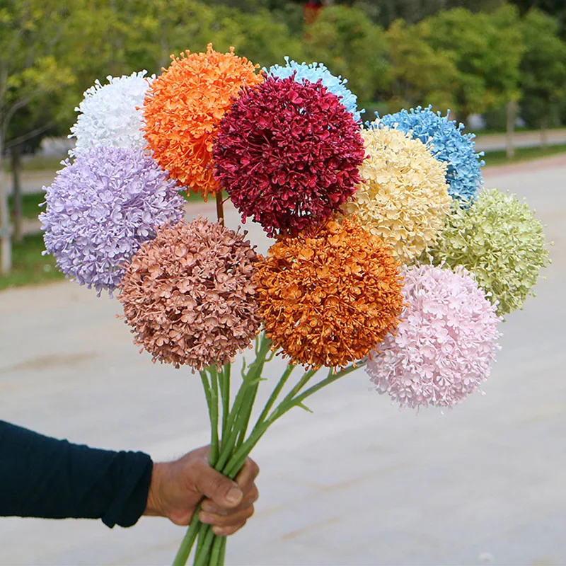 Single Emperor Milan Onion Ball Simulation Flower Autumn Wedding Hall Soft Fake Plant Large Hydrangea Home Outdoor Garden
Single Emperor Milan Onion Ball Simulation Flower Autumn Wedding Hall Soft Fake Plant Large Hydrangea Home Outdoor Garden