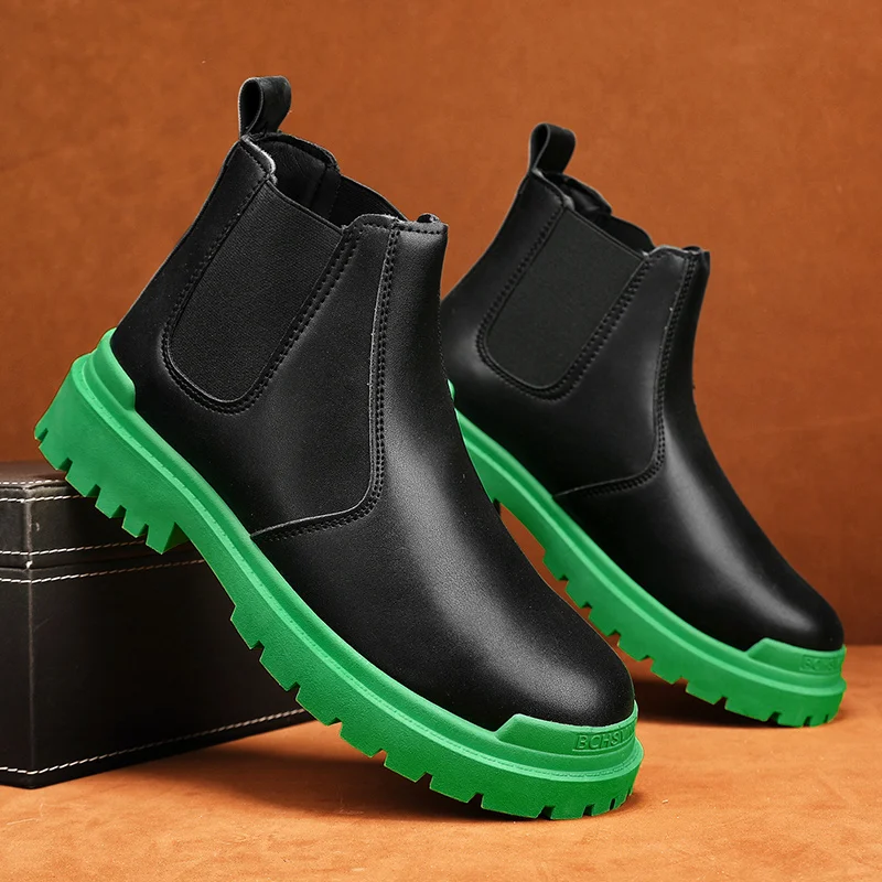 Trendy High Top Platform Boots Man Fashion Casual Slip-on Chelsea Boots For Men Original Comfortable Leather Men's Ankle Boots
Trendy High Top Platform Boots Man Fashion Casual Slip-on Chelsea Boots For Men Original Comfortable Leather Men's Ankle Boots