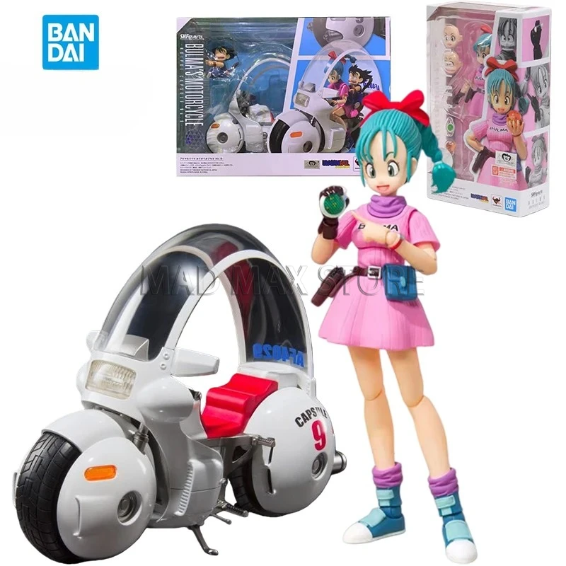 Bandai SHF Bulma Action Figures Advenure Beging Dragon Ball Anime Bulma's Motorcycle Toys Plastic Model Original Box
Bandai SHF Bulma Action Figures Advenure Beging Dragon Ball Anime Bulma's Motorcycle Toys Plastic Model Original Box