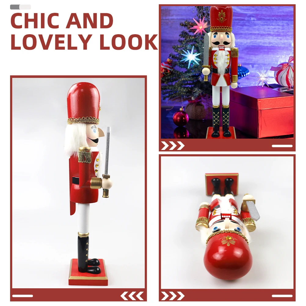 Wooden Nutcracker 395cm Christmas Decor Red White Figurine Craft Desk Ornament Gift Miniature Model Home Decoration
Wooden Nutcracker 395cm Christmas Decor Red White Figurine Craft Desk Ornament Gift Miniature Model Home Decoration
