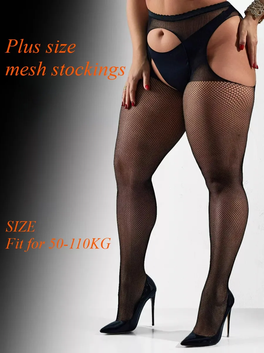 Plus Size for Chubby Beauties Bold Sexy Style Thigh High to Waist Mesh Stocking Female Fishnet Pantyhose Nackt Butt Lingerie
Plus Size for Chubby Beauties Bold Sexy Style Thigh High to Waist Mesh Stocking Female Fishnet Pantyhose Nackt Butt Lingerie