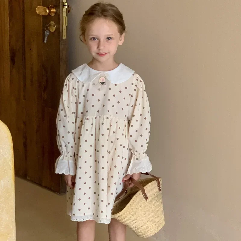 Baby Girls Polka Dot Dresses Family Sleeve Cotton Spring Autumn New Robe Kids Casual Matching Dresses Korean Children Clothes
Baby Girls Polka Dot Dresses Family Sleeve Cotton Spring Autumn New Robe Kids Casual Matching Dresses Korean Children Clothes