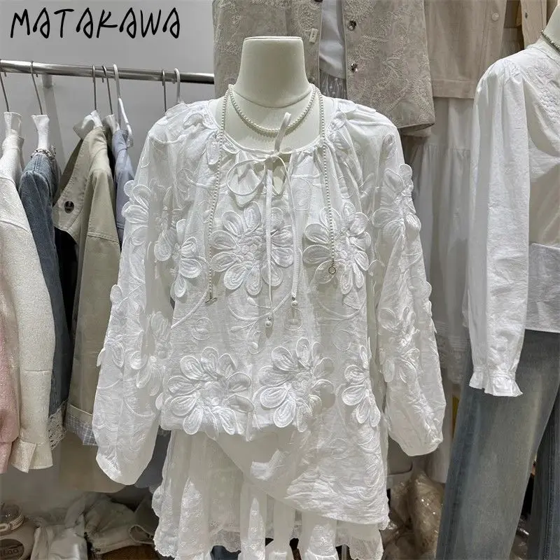 Matakawa Vintage Flowers Blouses Loose Spring Summer Korean Fashion Women Shirts Long Sleeve Elegant Sweet Blusas Mujer
Matakawa Vintage Flowers Blouses Loose Spring Summer Korean Fashion Women Shirts Long Sleeve Elegant Sweet Blusas Mujer