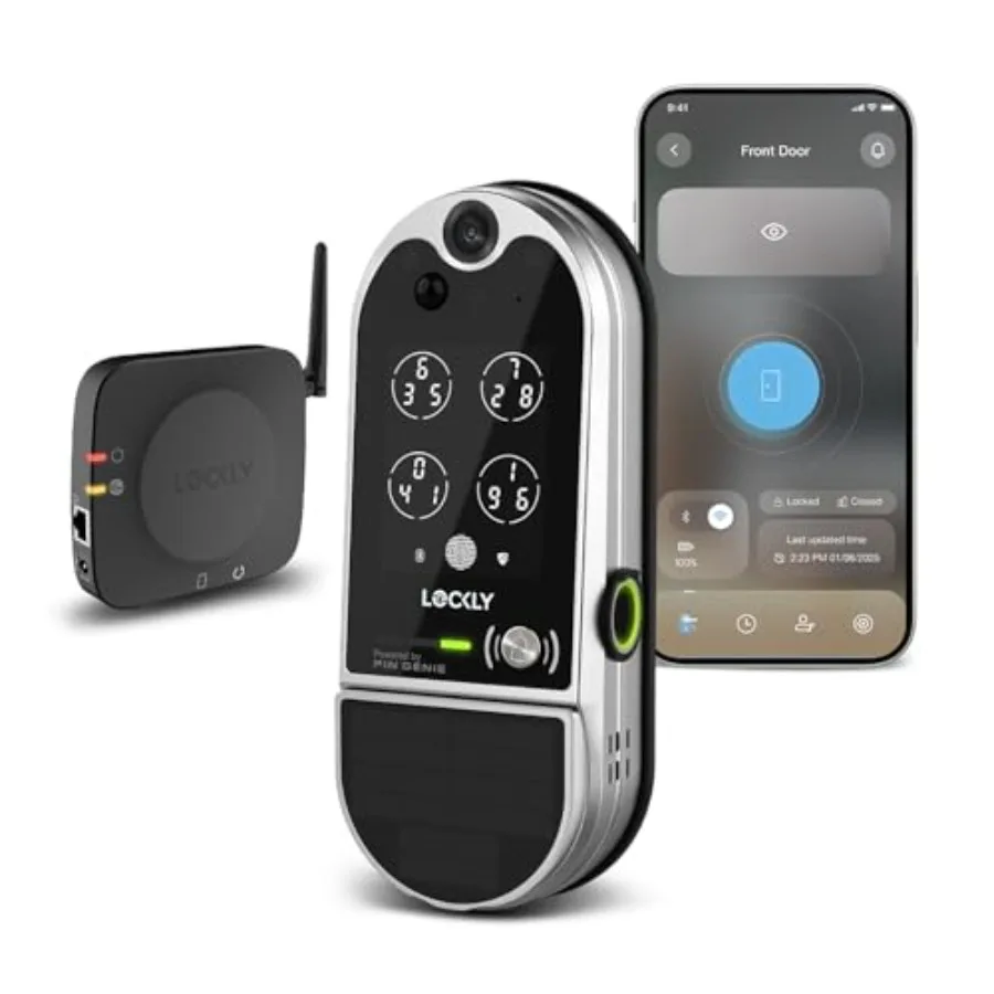Vision Elite Video Smart Lock with Camera Smart Wi-Fi Deadbolt for Front Door PIN Genie Keypad Fingerprint Door Lock Motion Sen
Vision Elite Video Smart Lock with Camera Smart Wi-Fi Deadbolt for Front Door PIN Genie Keypad Fingerprint Door Lock Motion Sen