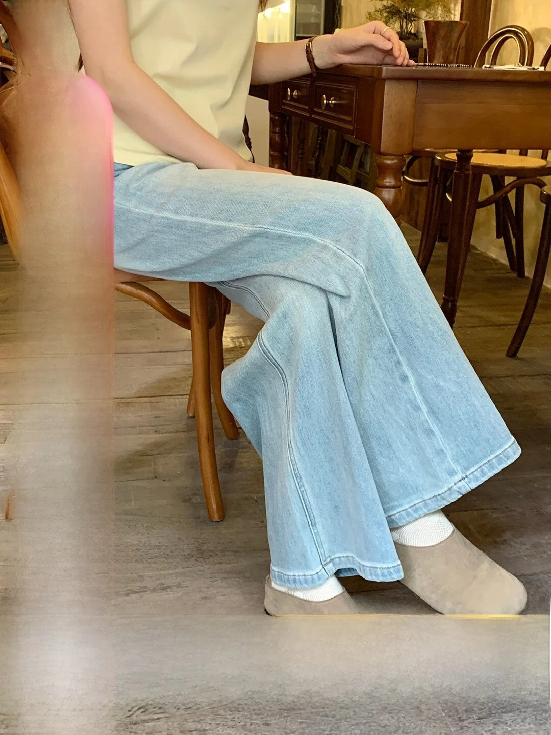 Loose Straight Leg Jeans Women's Korean Style Retro Wave Pattern Casual Slimming High Waist Zipper Fly Blue Denim Jeans
Loose Straight Leg Jeans Women's Korean Style Retro Wave Pattern Casual Slimming High Waist Zipper Fly Blue Denim Jeans