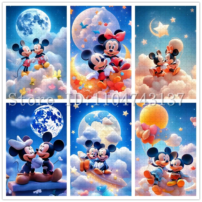 Disney Cartoon Puzzles for Children Intelligence Game Toys 35/300/500/1000 Pieces Mickey and Minnie Wooden Puzzles Stress
Disney Cartoon Puzzles for Children Intelligence Game Toys 35/300/500/1000 Pieces Mickey and Minnie Wooden Puzzles Stress