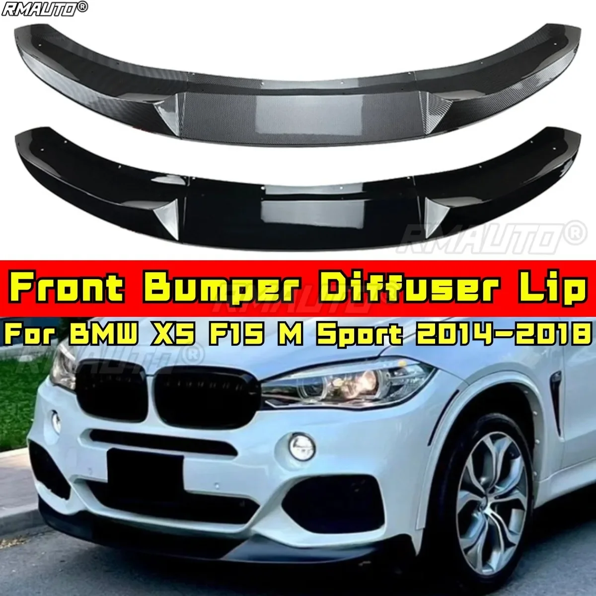 For BMW X5 F15 M Sport Body Kit Front Bumper Lip Splitter Spoiler for BMW X5 F15 M Sport 2014-2018 Car Accessories
For BMW X5 F15 M Sport Body Kit Front Bumper Lip Splitter Spoiler for BMW X5 F15 M Sport 2014-2018 Car Accessories