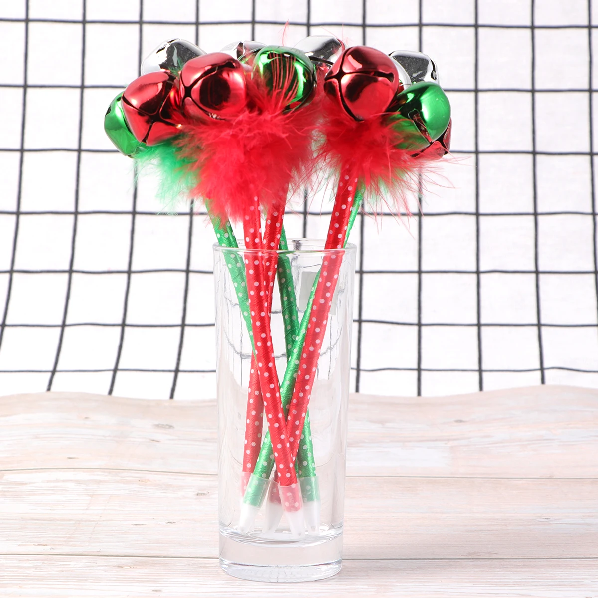 6 Pcs Bell Pen Pencil with Jingle Bells Christmas Stationery Decorations Office
6 Pcs Bell Pen Pencil with Jingle Bells Christmas Stationery Decorations Office
