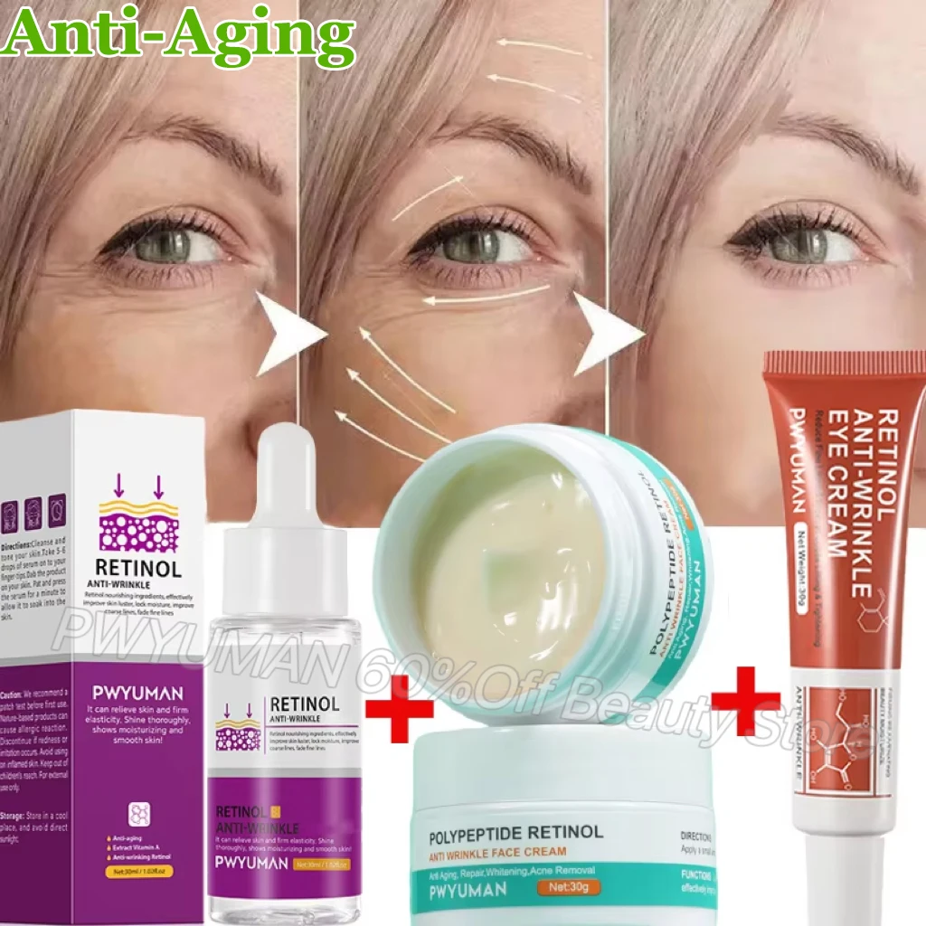 Retinol Wrinkle Remover Face Set Instant Firming Lifting Anti-Aging Serum Fade Fine Lines Whitening Brighten Skin Care Products
Retinol Wrinkle Remover Face Set Instant Firming Lifting Anti-Aging Serum Fade Fine Lines Whitening Brighten Skin Care Products