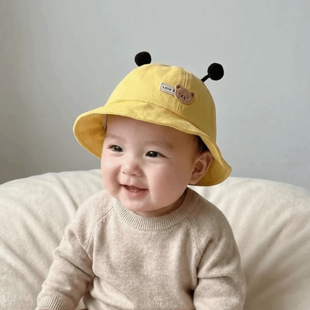 New Solid Color Baby Bucket Hat Cartoon Design Wide Brim Toddler Sun Hat Breathable Lightweight Kids Panama Hat Outdoor
New Solid Color Baby Bucket Hat Cartoon Design Wide Brim Toddler Sun Hat Breathable Lightweight Kids Panama Hat Outdoor