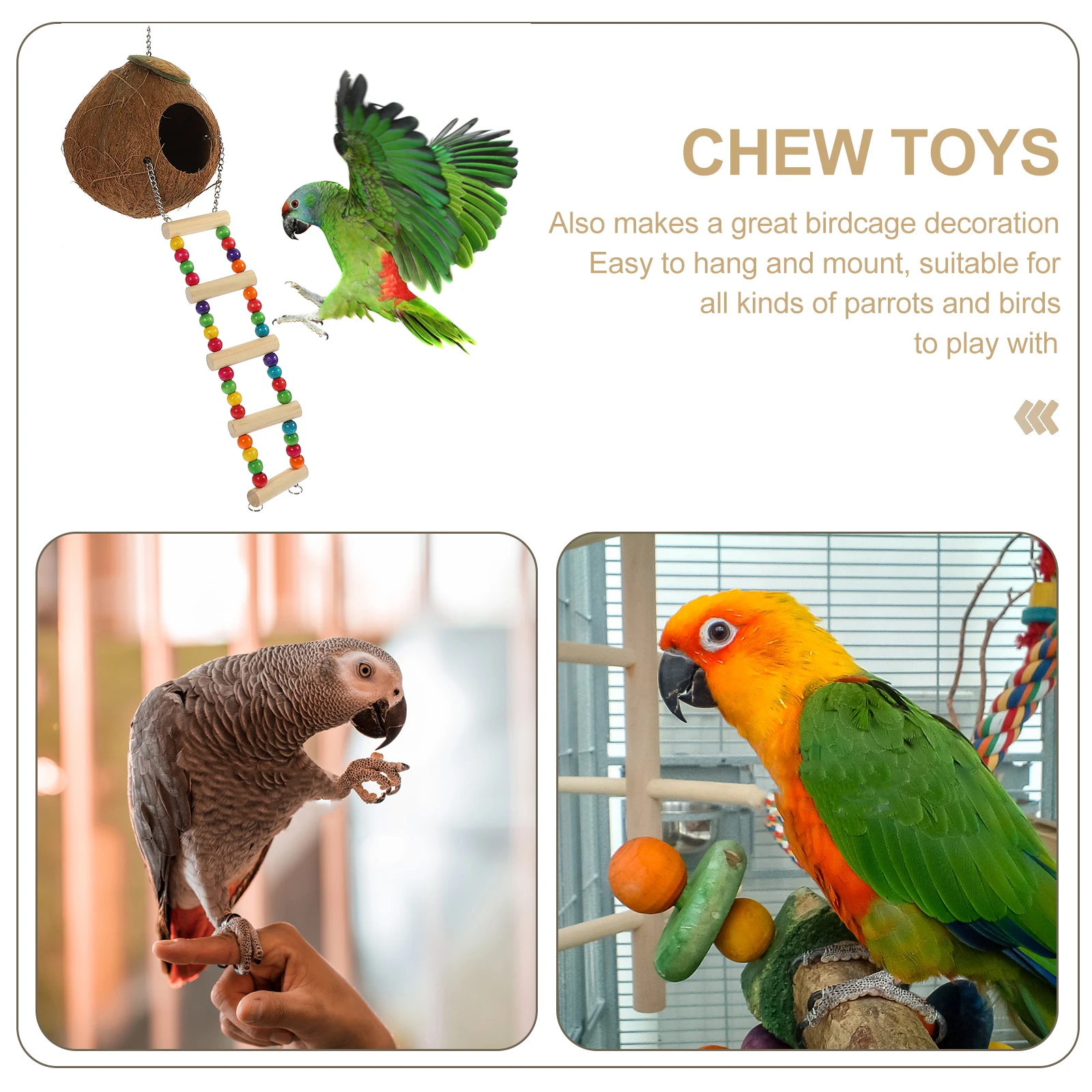 Coconut Shell Nest Bird Nests Bed for Parakeets Wooden Pet Birds Supplies Hanging Birdhouse Breeding Birdcage Resting Bird Bed
Coconut Shell Nest Bird Nests Bed for Parakeets Wooden Pet Birds Supplies Hanging Birdhouse Breeding Birdcage Resting Bird Bed