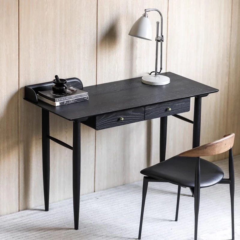 Study oak desk retro light luxury simple desk with pumping table writing desk
Study oak desk retro light luxury simple desk with pumping table writing desk
