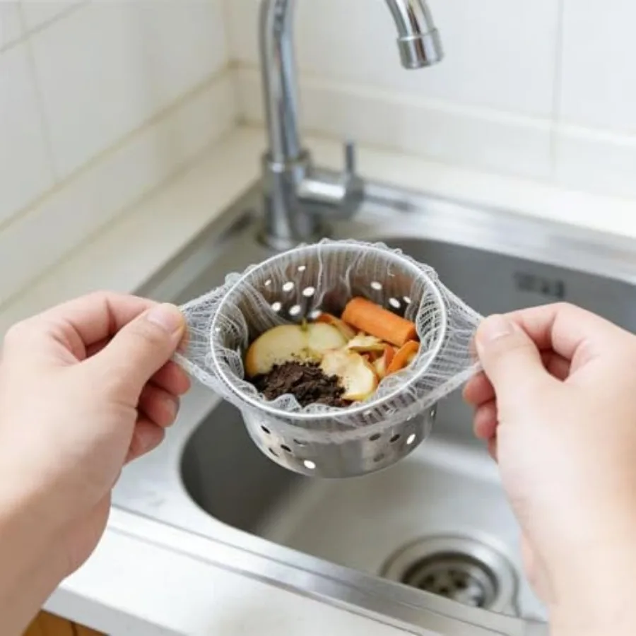 200 Pack Disposable Mesh Sink Strainer Bags Ultra-Fine Elastic Filter Nets for Kitchen Drains, Anti-Clogging Food Waste Catcher
200 Pack Disposable Mesh Sink Strainer Bags Ultra-Fine Elastic Filter Nets for Kitchen Drains, Anti-Clogging Food Waste Catcher