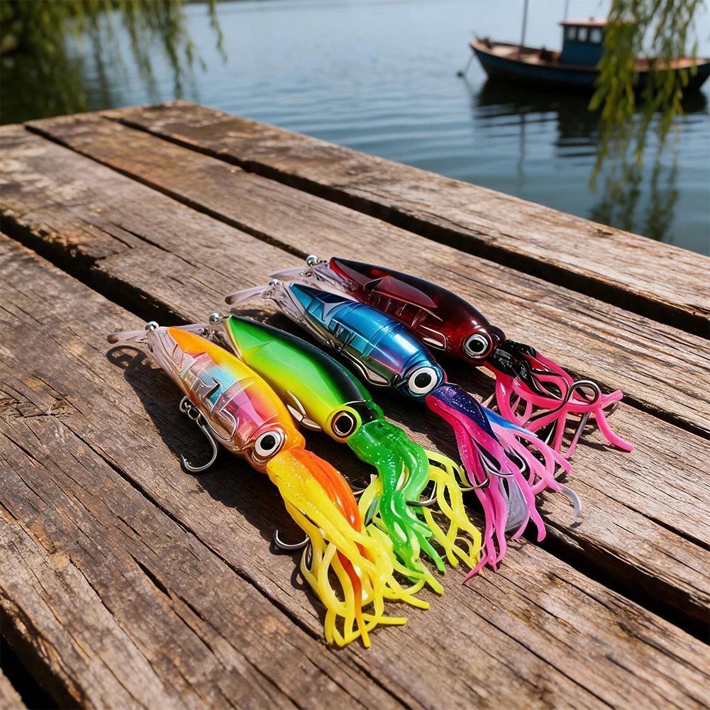 2 Pcs 14cm43g Sea Fishing Long Shot Big Octopus Squid Bait Luya Bait Fake Bait With Beard Plastic Squid Fishing Bait Parts
2 Pcs 14cm43g Sea Fishing Long Shot Big Octopus Squid Bait Luya Bait Fake Bait With Beard Plastic Squid Fishing Bait Parts
