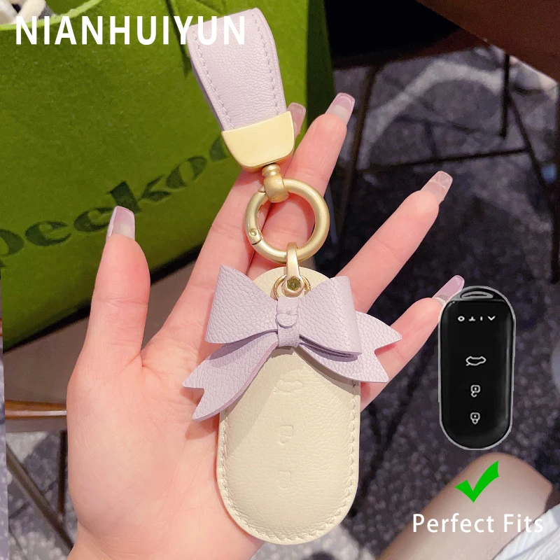 Leather Car Remote Key Case Cover For Huawei Aito M5 Set 2022 M7 M5EV 3Buttons High-end Auto Key Shell Protection Accessories
Leather Car Remote Key Case Cover For Huawei Aito M5 Set 2022 M7 M5EV 3Buttons High-end Auto Key Shell Protection Accessories