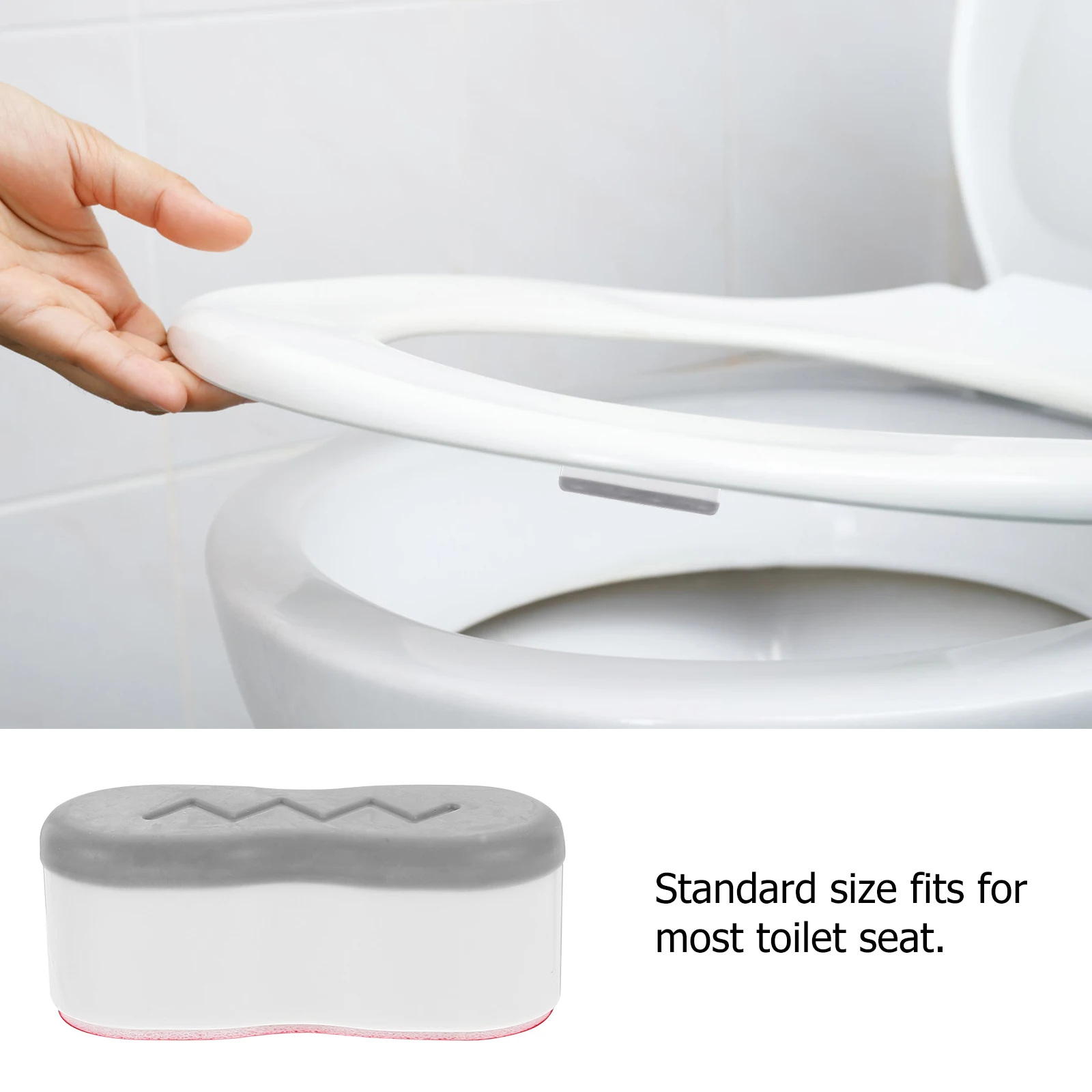 2set 2 Set Toilet Seat Bumpers Gasket Kit Replacement Adhesive Universal Fit Durable EVA Cotton Self Stick Firmly Stay
2set 2 Set Toilet Seat Bumpers Gasket Kit Replacement Adhesive Universal Fit Durable EVA Cotton Self Stick Firmly Stay