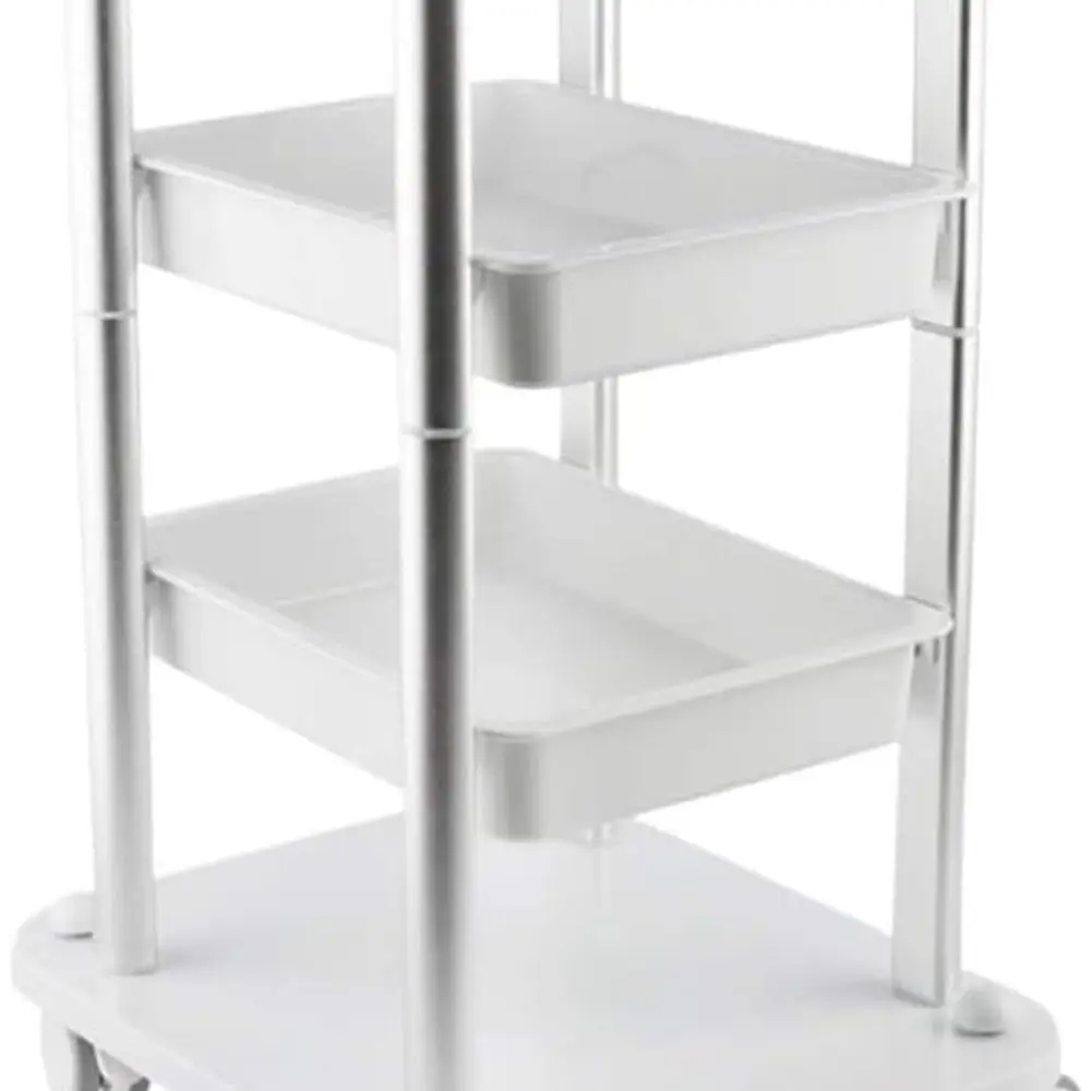 Rolling Hair Salon Trolley with Storage and Brake, Serving Cart for Hairdressing Tools
Rolling Hair Salon Trolley with Storage and Brake, Serving Cart for Hairdressing Tools