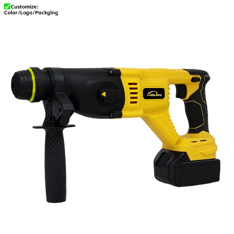 Cordless Brushlee Wireless Impact Multi-function Industrial Concrete Electric Fit Heavy Duty Power Rotary Hammer Drill Tool Set
Cordless Brushlee Wireless Impact Multi-function Industrial Concrete Electric Fit Heavy Duty Power Rotary Hammer Drill Tool Set