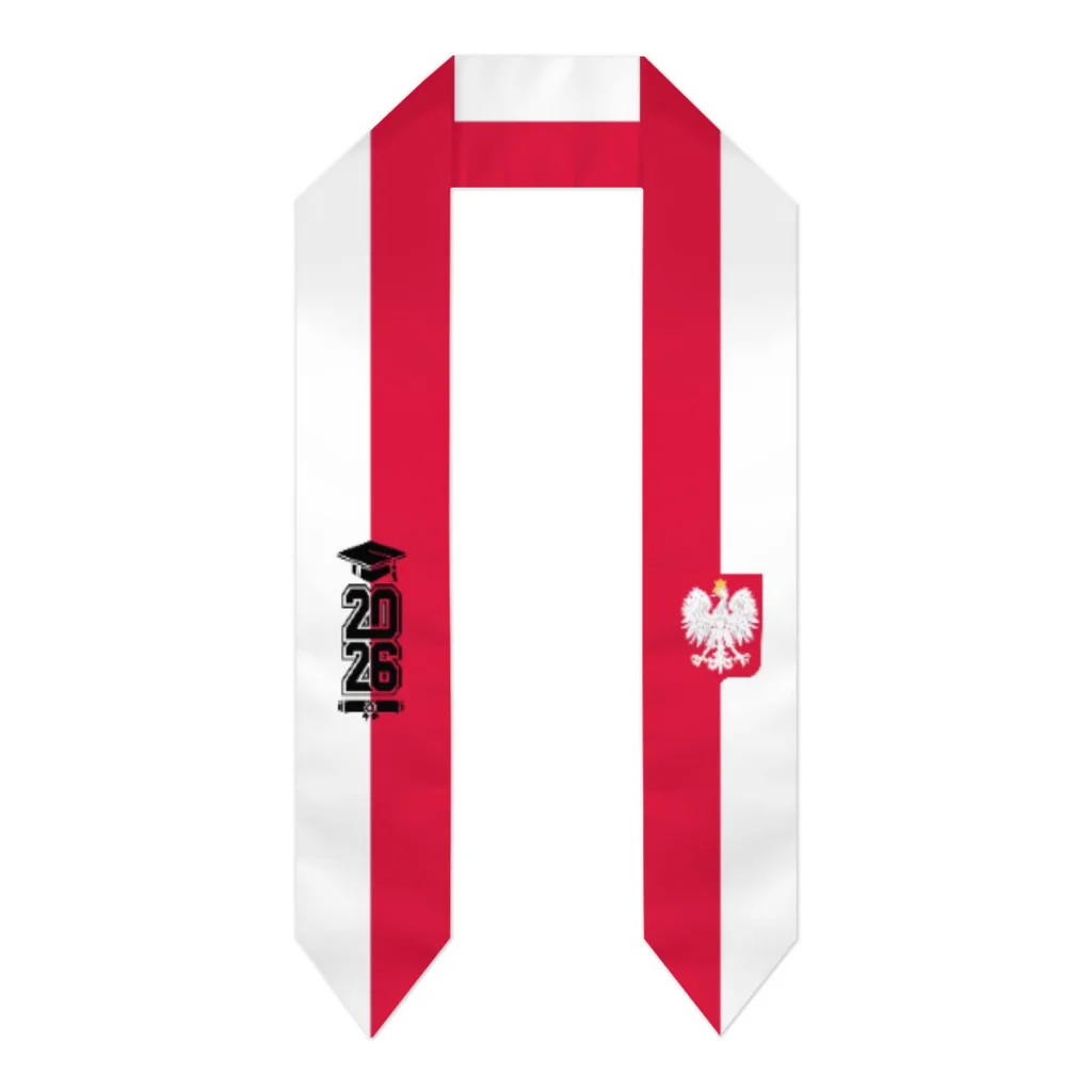 Class of 2026 Poland Flag Scarf Graduation Sash Stole International Study Abroad Adult Unisex Party Accessory Top Print
Class of 2026 Poland Flag Scarf Graduation Sash Stole International Study Abroad Adult Unisex Party Accessory Top Print