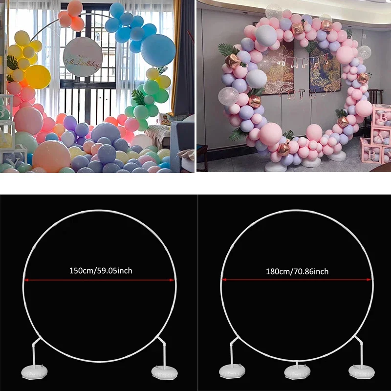 Round Balloon Arch Kit Holder with Base Wedding Happy Birthday Party Decoration Baby Shower Backdrop Balloon Circle Stand Column
Round Balloon Arch Kit Holder with Base Wedding Happy Birthday Party Decoration Baby Shower Backdrop Balloon Circle Stand Column